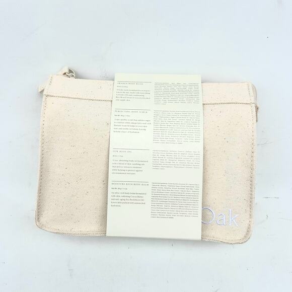 New Oak Essentials Jenni Kayne Travel Body Routine Set Oil Scrub Balm Wash - Picture 9 of 9